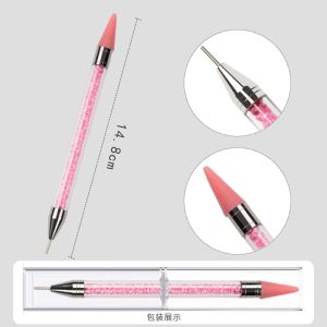 Diamond Picker Candle Nail Art Pencil Rhinestones Glue Pencil Picking Nail Wax Gems Tools Rhinestone Picker Pulpen Pengambil Aksesoris