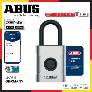 ABUS Everox One 61/50 50mm Keyless One-Touch Opening Weatherproof Smart Padlock