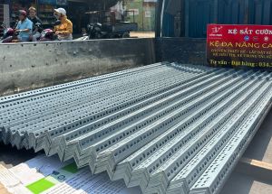 Thanh sắt lắp kệ V lỗ V3 độ dày 1.6li dài đa dạng kích thước từ 20cm đến 200cm sắt v lỗ màu xám trắng đen