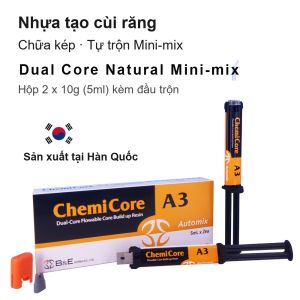 Chemicore Nhựa tạo cùi răng Core Build Up Tự chữa và chữa kép Tạo cùi vững chắc cho răng đã điều trị tủy trước khi gắn mão Nha khoa Dụng cụ nha sĩ Vật liệu phòng khám răng Chính hãng