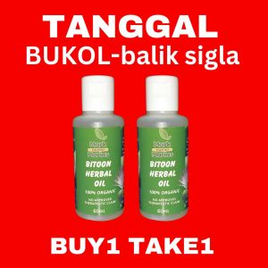 Bitoon Herbal Oil Buy 1 take 1 by Mark and Marias Essentials 60mL | Tanggal Bukol | Original Herbal Massage Oil Natural Herbal Body Oil Multi Purpose Fast Absorbing Soothing Body Care External Use Traditional Formula Premium Quality Daily Wellness!