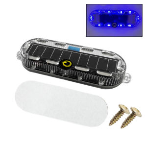 Solar Car Strobe Warning Light Auto Emergency Light Electric Motorcycle Truck Brake Taillight Waterproof Flashing Lights