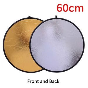 30/60/80cm Fill Light Round Board Reflector Photography Collapsible Portable Light Diffuser