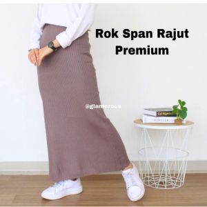 ROK SPAN RAJUT | ROK PREMIUM RAJUT | SPAN ROK - ROK WANITA RAJUT TEBAL