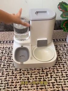 2 in1 Automatic Pet Dog Cat Food Water Dispenser Gravity Pet Self Feeder Food Bowl Set Easy to clean