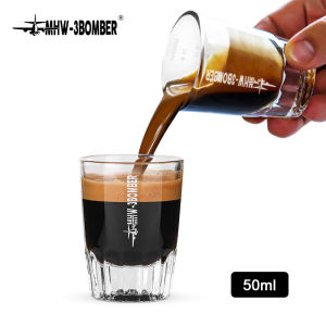 MHW-3BOMBER 50ml เอสเพรสโซ่ถ้วยตวงกาแฟจบการศึกษาแก้วน้ำตาลนมถ้วยคาเฟ่บาริสต้าเครื่องมืออุปกรณ์ครัว