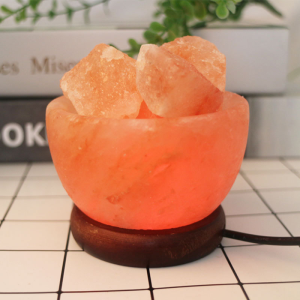 Colorful colorchanging salt lamps powered natural stone lamps
