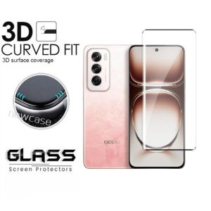 IDEA CASE - Oppo Reno 12 5G Tempered Glass Uv Curved Melengkung Kaca Anti Gores Handphone