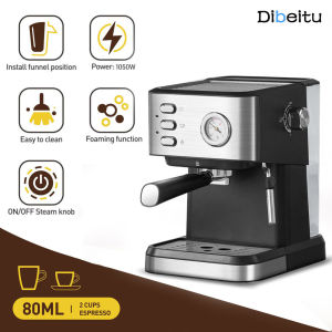 Mesin Pembuat Kopi Espresso Milk Frother Wand Steamer 20 Bar Pemanasan Cepat Rich Crema