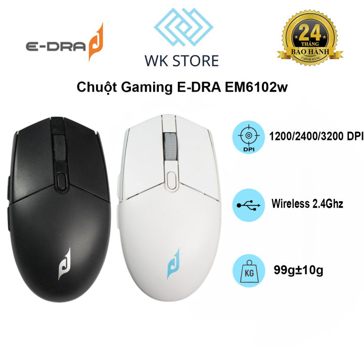 Chuột Gaming EDRA EM6102w | không dây | Bảo hành 24 tháng | Lazada.vn