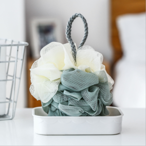HOME BEST 1 Pc Soft Shower Puff Pouf Ball Bath Bathing Bubble Back Sponge Loofah Rub Cleaning Hygiene Shampoo Bathroom Scrubber Pancuran Mandi Lembut Bola Gosok Pembersih Syampu 柔软淋浴泡芙坐垫球沐浴沐浴泡泡背海绵丝瓜络清洁卫生洗发水浴室洗涤器 FZ1-0089