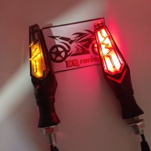 Lampu sein running petir halilintar 2 mode kurus motor universal