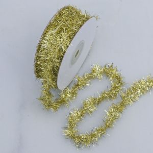 NEXTYOO Glitter Finish Tinsel Ribbon Garland Metallic Sheen 10 Yards Length Foil Tinsel Garland Reusable Hanging Type Metallic Wire Ribbon Christmas Tree Decor