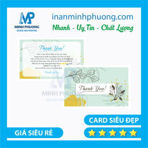 500 Thẻ cảm ơn card thank you thiệp cám ơn khách hàng thiệp cám ơn thẻ nhân viên name card