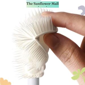 Sunflower Cup Cleaning Brush Long Handle Bottle Cleaning Silicone Milk Bottle Wine Cups Cleaner Household Coffee Mug TeaPot Brush