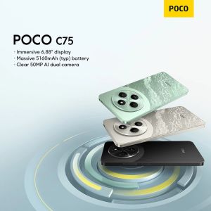 [8GB + 256GB] POCO C65/C75 Smart Phone 50MP AI Triple Camera Smooth 6.74" 90Hz Display Massive COD With 5-year Warranty