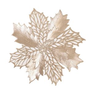 TFHDFHRG Anti-scald Christmas Table Placemat Heat Insulation Anti-slip Cup Mats Decoration Glossy Flower Dining Mat Kitchen Supplies