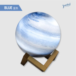 LED USB Glass Planet Moon Night Light Lamp Bedside Bedroom Desk Table Decor Lampu Bilik Tidur Meja Malam Kaca LED玻璃星球灯