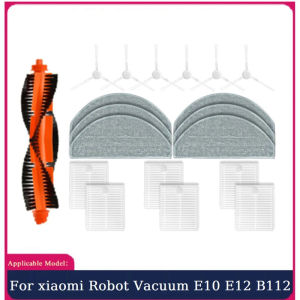 19PCS Parts For Xiaomi Robot Vacuum E10 E10C E12 B112 Mijia 3C Enhanced Version C103 Vacuum Parts Main Side Brush Hepa Filter Mop Cloth