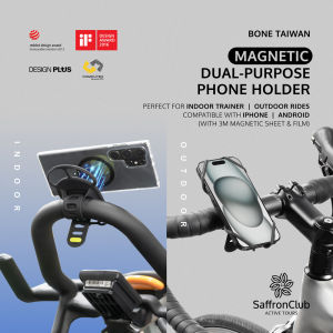 Bike Tie Magnetic Bone | Magnetic Bike Phone Holder Black Anti-Slip Sturdy Can Be Used On Multiple Devices