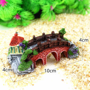 Artificial Resin Arch Bridge Ornaments for Fish Tank Aquarium Decoration Landscape 1Pcs