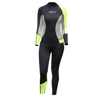 Women Full Body Wetsuit 3mm Neoprene Jumpsuit Wet Suit Girls Diving Suits Scuba Surfing Snorkeling Back Zip