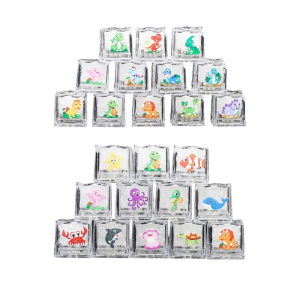 Nhiều Màu LED Tắm Khối hoạt động dưới nước Phát Sáng Đồ chơi khối khối băng Cho Trẻ Em Gia Đình Thời Gian Tắm Vui Vẻ Kỳ Nghỉ Bộ Quà Tặng 12