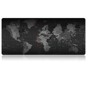Mouse Pad World Map Waterproof Extended Rubber Waterproof Base Desk Pad Non-Slip Mouse Pad Large Mat Thickened Big Size Gaming Mouse Pad