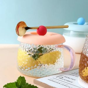 GAOSU Non-toxic Silicone Cup Cover Anti-dust Round Universal Water Cup Lid Heat-Resistant Lid Cute Coffee Mug Sealed Cap Glass Cup