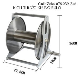 Khung rulo inox cao cấp dùng được cho các loại dây mềm cao áp phun thuốc trừ sâu...
