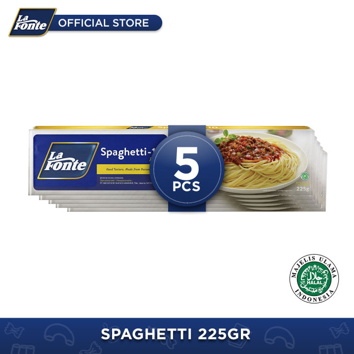 5 PCS - La Fonte Spaghetti 225 Gr