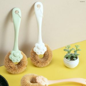 ( CỌ CHẢO 4800 ) Dụng cụ chà xoong tay cầm chắc chắn.Bàn chải cọ xoong nồi cọ bồn rửa chén đa năng lông cứng