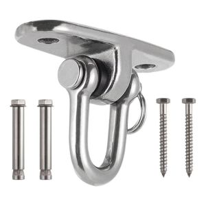 FIGHTINPC Xoay 360 Bộ móc treo xoay Giá đỡ treo Thép không gỉ 304 Móc ghế võng Khóa xoay Công suất cao Đĩa cố định xoay cho võng yoga