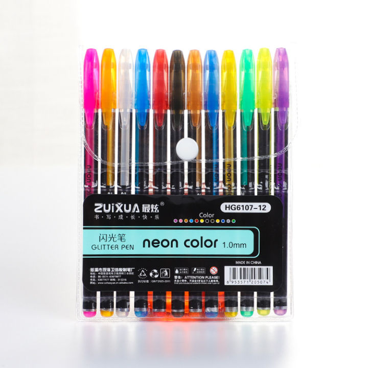 RHS Online 12/24/48 Colors Gel Pens Set Glitter Metallic Pen Kids Gift ...