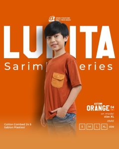 Baju Kaos Couple Lukita Sarimbit Series Bisa Dipakai Anak dan Dewasa Bahan Catton Combed
