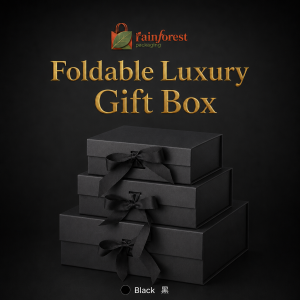 Premium Gift Box Packaging Foldable Gift Wrapping Paper with Ribbon Tie for Weddings Birthdays Valentines Gift Packaging