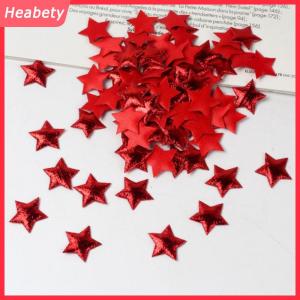 Heabety 100pcs vàng bạc sao cho Christmas Đảng trang trí nội thất bọt vải Sao DIY sổ lưu niệm thẻ đồ trang trí embellishments phụ kiện