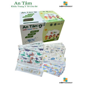 Hộp 50 Cái - Khẩu Trang Y Tế Trẻ Em Hình Siêu Dễ Thương Dành Cho Bé Dưới 10 Tuổi (Hàng chuẩn xịn)