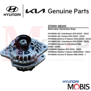 [OEM] Alternator-Generator Assy Fits Hyundai i30 / Elantra / Accent / i20 / Veloster (37300-2B101)