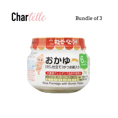 KEWPIE A-5 RICE PORRIDGE WITH BONITO FLAKES x 3
