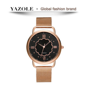 YAZOLE women watch Quartz Casual Exquisite Fashion Simple Waterproof Luxury Holiday gift Mineral glass Metal strap [399]
