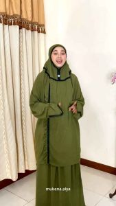 MukenaAlya - Mukena Khalisa Dewasa berlengan Atasan Bawahan