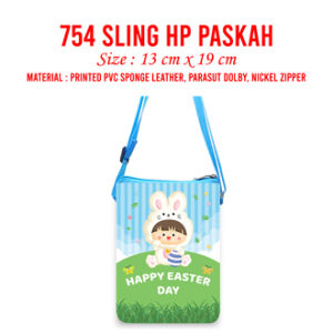 Sling HP Tinggi Seri Paskah Tas Selempang Suvenir Paskah Easter Wallet Aneka Motif Dompet Souvenir Passover Day Persekutuan Gereja