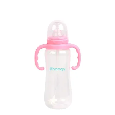 Phanqy Baby Bottle Imported Food Material Standard Mouth Bottle Baby Water Cup With Handle 300ml