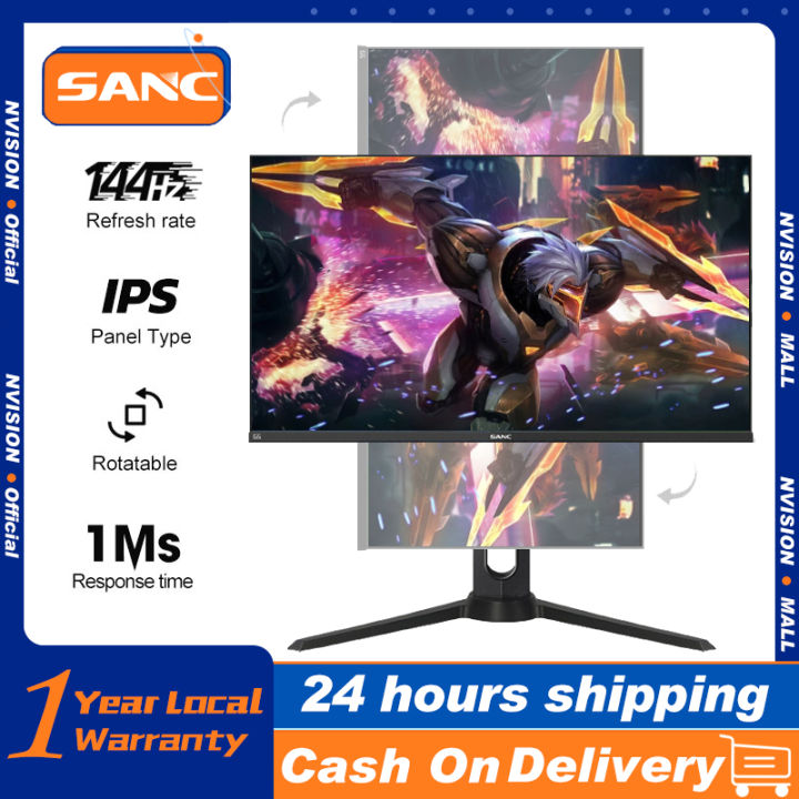 SANC 24 inch Monitor PC Computer Monitor 144HZ Gaming Monitor IPS Panle