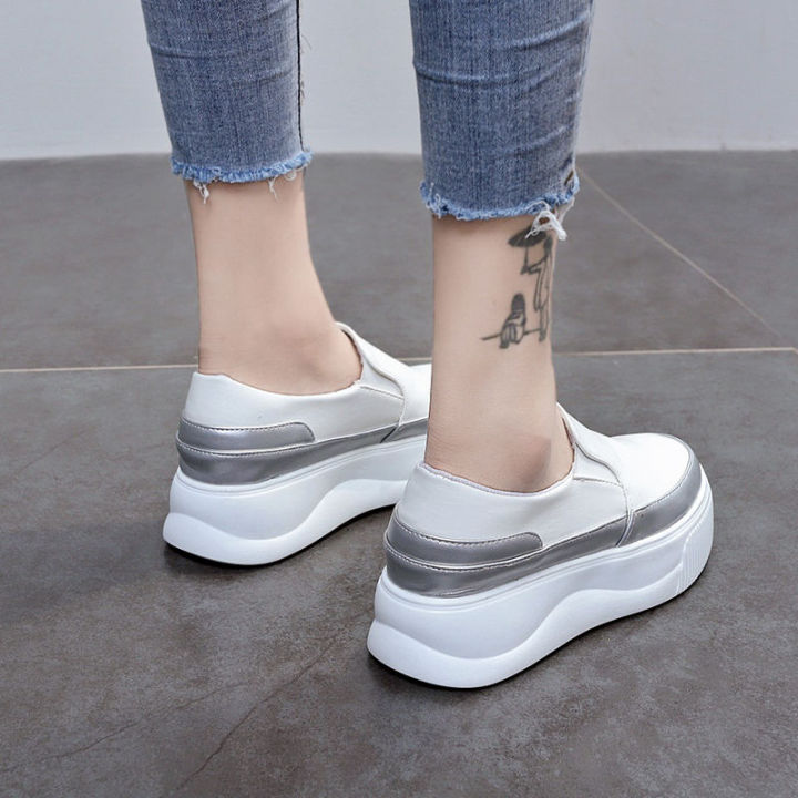 Bluescola Wedge Heel Women Shoes Korean Fashion White Shoes Sport