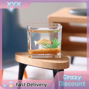 【BUY 1 TAKE 1】 Dollhouse Miniature Fish Tank Bowl Aquarium Doll House Home Ornament