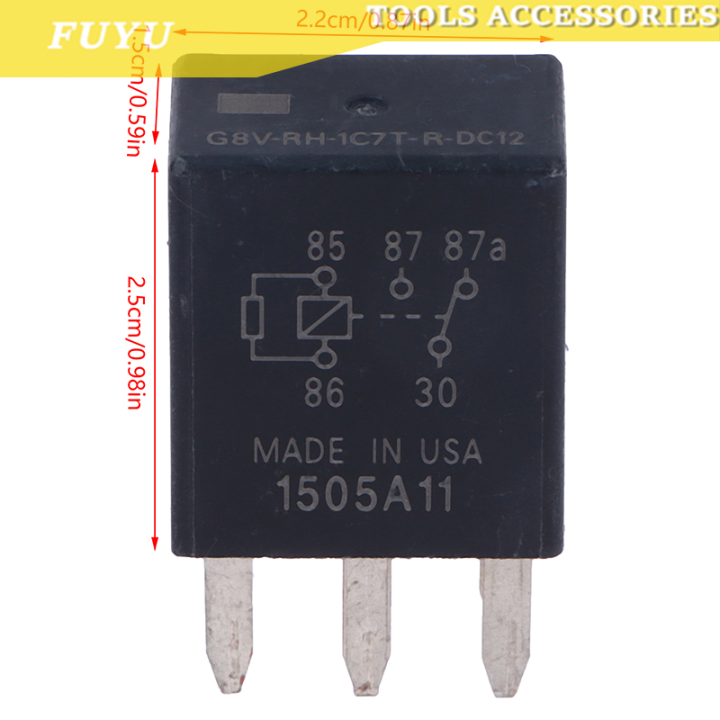 FUYU G8V-RH-1C7T-R-DC12 G8VRH1C7TRDC12 12V Automotive Relay SPDT 35A ...