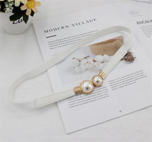 Belt for Women Waist Hip Chain tali pinggang wanita Korean Style Ladies for Dress Jeans Plus Size Vintage Leather PU Elastic Luxury Metal Buckle Original Female 2023 New INS Gold Accessories Clothes Pin Strap tali pinggang perempuan