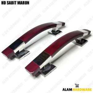 Paket 2 Pasang Handle Pintu Type Sabit 35 Cm Dan 45 Cm Dengan Bodykunci Gagang Pintu Rumah